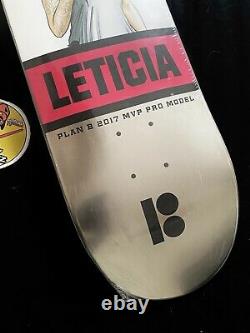 SUPER RARE Leticia Bufoni PLAN B First Edition MVP Skateboard Deck 8.25