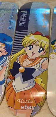 SUPER RARE Primitive X Sailor Moon Skateboard Collection! 5/6 DECKS
