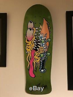 Santa Cruz 10.1 Slasher Reissue Skateboard Deck Green