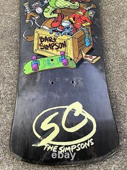 Santa Cruz Bart Simpson Toy Box Skateboard Deck Slime balls Wheels Grosso