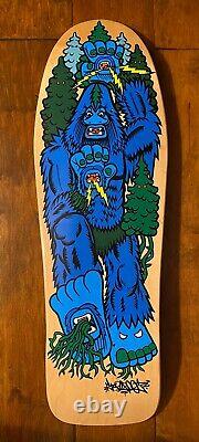 Santa Cruz Bigfoot 30th Anniversary Skateboard Deck NATURAL/BLUE 31.275