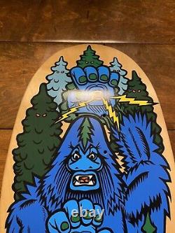 Santa Cruz Bigfoot 30th Anniversary Skateboard Deck NATURAL/BLUE 31.275