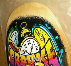 Santa Cruz Claus Grabke Melting Clocks Reissue Skateboard Deck Rare