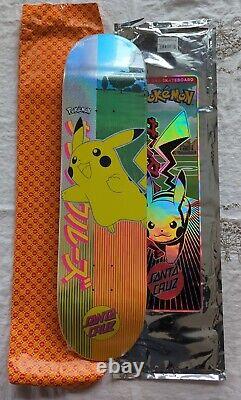 Santa Cruz Decks Pokemon Blind Bag Skateboard Deck Pikachu New in Shrink Wrap