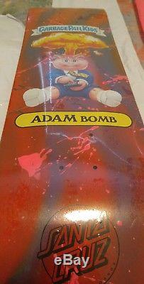 Santa Cruz Garbage Pail Kids GPK Adam Bomb Super Rare Custom Skateboard Deck
