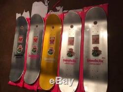 Santa Cruz Garbage Pail Kids Skateboard Deck Rare Adam Bomb Gpk 5 Qty Boards