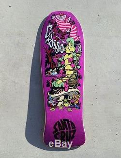 Santa Cruz Jeff Grosso Alice in Wonderland rare skateboard deck 80's Old school