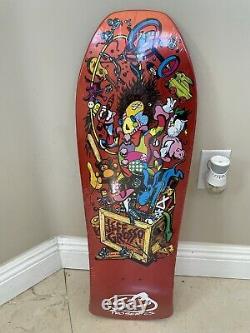 Santa Cruz Jeff Grosso Toybox Candy Orange Reissue Skateboard Deck NOS