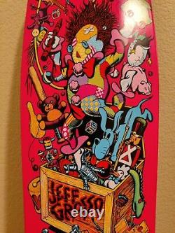 Santa Cruz Jeff Grosso Toybox HOT PINK Skateboard Reissue 32x9.5 New HTF