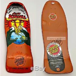 Santa Cruz Jeff Kendall End of World Reissue Skateboard Deck Dark Orange Rare