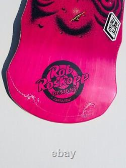 Santa Cruz Rob Roskopp Face Skateboard Deck 80s Old School Vintage Reissue Pink
