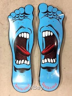 Santa Cruz Screaming Hand FOOT Regular & Goofy Skateboard Decks SEALED RARE