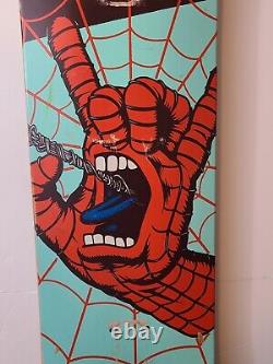 Santa Cruz Skateboard Deck 8.0 Marvel Spiderman Screaming Hand 2015 Used