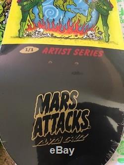 Santa Cruz Skateboards Mars Attacks deck! 1/1! PHIL GUY custom painted