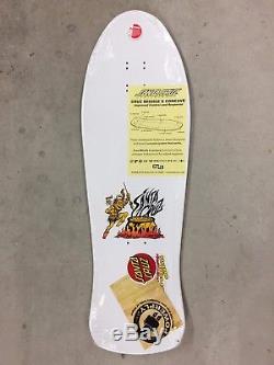 Santa Cruz Steve Alba SALBA Tiger ALL WHITE Skateboard Deck SEALED RARE