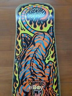 Santa Cruz Steve Alba Salba Tiger Stripes OG NOS 80s Vintage Skateboard Deck