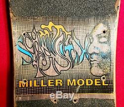 Schmitt Stix Chris Miller vintage skateboard The wide one. RARE Perfect graphics