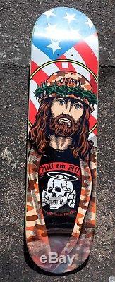 Sean Cliver Camo Jesus Cliche Skateboard Deck Screen Print Kill em all