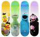 Sesame Street Skateboard Decks Collectors Set Bert Ernie Oscar Grouch Count