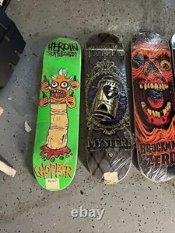 Size 8.0 older decks so you won't really find them easy all brand new