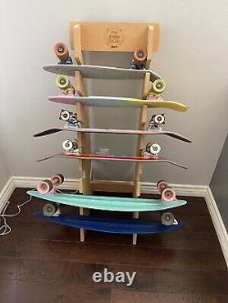 Skateboard/Snowboard/Longboard/Wakeboard Stand Storage Rack Wooden Holder Garage