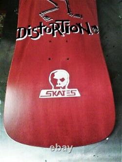 Social Distortion Skull Skates COPY by BRITTON BOARDS 10X 30 red stain