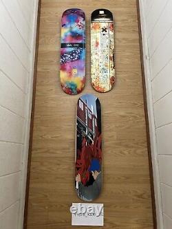 Stash Subware Visual Maintenance Sign Skateboard Decks Lot Of 3