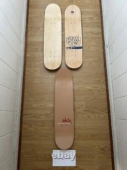 Stash Subware Visual Maintenance Sign Skateboard Decks Lot Of 3