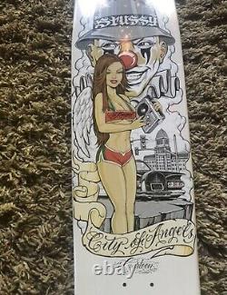 Stussy x Mr Cartoon longboard skateboard deck City of Angels rare new sealed