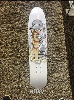 Stussy x Mr Cartoon longboard skateboard deck City of Angels rare new sealed