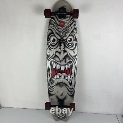 Super RARE Santa Cruz Gray Rob Roskopp Face Skateboard Longboard Deck Big Wave