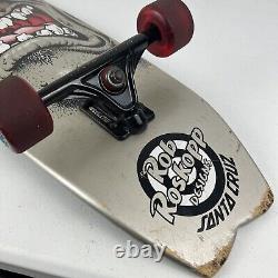 Super RARE Santa Cruz Gray Rob Roskopp Face Skateboard Longboard Deck Big Wave