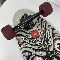 Super RARE Santa Cruz Gray Rob Roskopp Face Skateboard Longboard Deck Big Wave