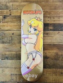 Super Rare Hook-Ups Sexy Peach Special Edition GOLD DIPPED Skateboard Deck Jk