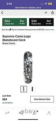 Supreme Deck Bundle Set Camo Mendini Distorted Paint Deck 6 Decks $550 on StockX