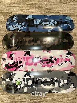 Supreme Decks (4) Camo Set Brand New Complete! Rare Find! Original Wrapping