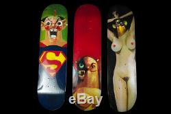 Supreme / George Condo (3) Deck Complete Set Skateboard Decks Ss10 Rare Box Logo