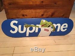 Supreme NYC x Kermit Terry Richardson Box Logo Skate Board Skateboard Deck Blue