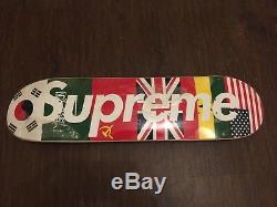 Supreme Skateboard Deck Flags Country Flags International Box Logo Multicolor
