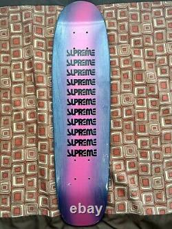 Supreme Surf Style Logo Deck (Pink/Grey) Stars Skateboard Rare Bogo Set VNDS