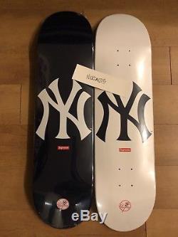 Supreme X New York Yankees 47 Brand Skateboard Deck Set (both 2)