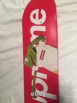 Supreme x Kermit Terry Richardson Box Logo Skateboard Deck Red