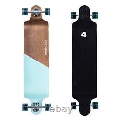 Tidal 41-inch Drop-Down Longboard Skateboard Complete Aqua Edge