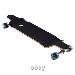 Tidal 41-inch Drop-Down Longboard Skateboard Complete Aqua Edge