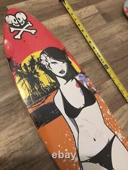 Tokidoki Beach Sunset Skateboard Skate Deck Longboard Rare Limited