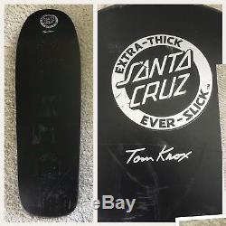 Tom Knox 1989 Ever Slick Santa Cruz Vintage Skateboard Deck
