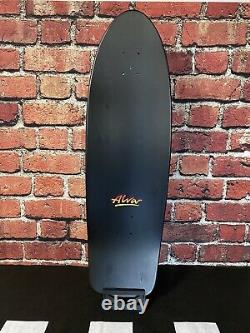 Tony Alva Vintage Skateboard Deck Longboard Old School 33x10 Black Leopard 1999