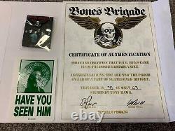 Tony Hawk Bones Brigade Powell & Peralta Autographed Deck Limited #35 of 63
