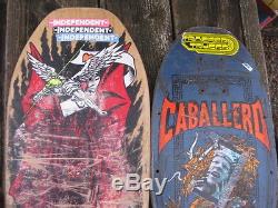 Two Old School Skateboard Decks Santa Cruz Jeff Grosso & Steve Caballero