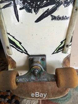 Used 1985 Eddie Reategui Alva Dolphin Old Vintage Skateboard Daggers Complete
